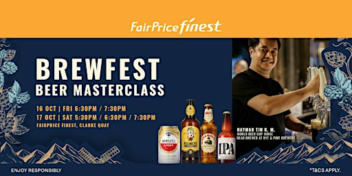 Finest Brewfest Beer Masterclass @ Clarke Quay