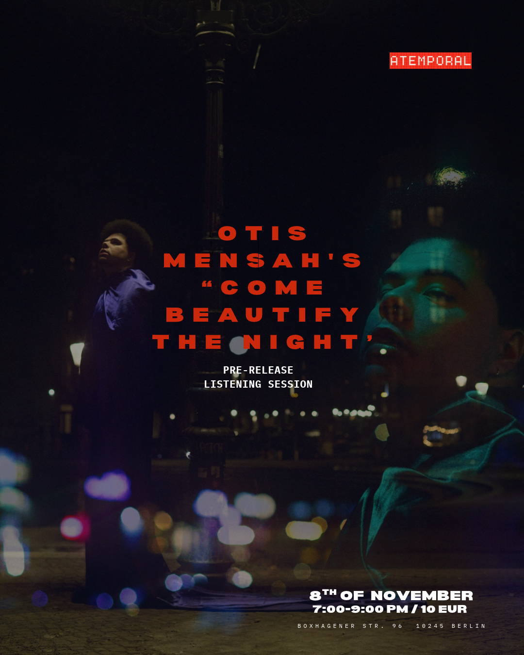 Otis Mensah's 'Come Beautify The Night' - ANALOGUE & ALIVE PRE-RELEASE LISTENING SESSSION