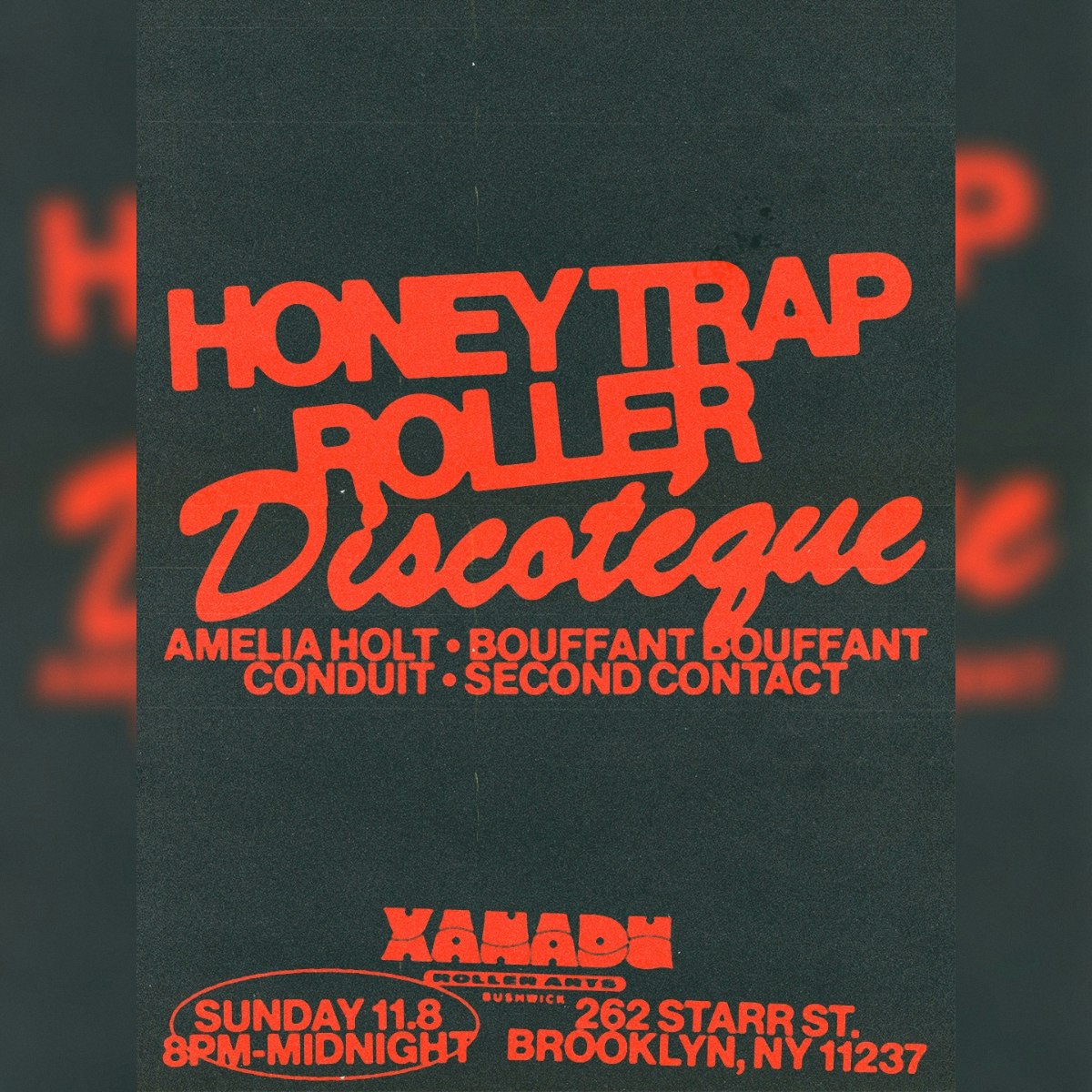 Honey Trap Roller Discoteque ft. Amelia Holt, bouffant bouffant | Club Flush: Second Contact b2b Conduit (skate)
