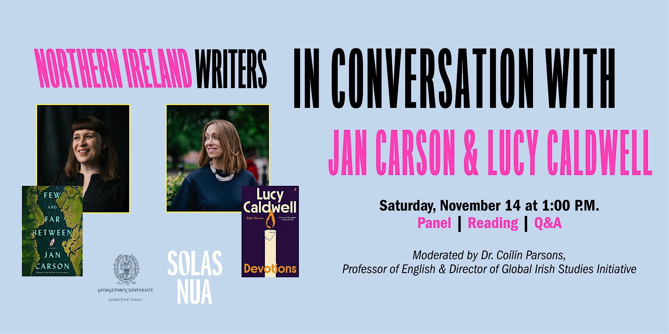 Northern Ireland Writers: In Conversation with Jan Carson & Lucy Caldwell
