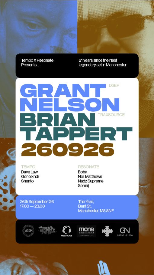 Tempo & Resonate pres. Brian Tappert & Grant Nelson