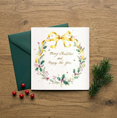 Botanisches Malen – Gold Christmas Edition