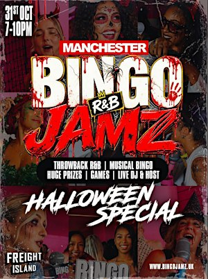 BINGO JAMZ MANCHESTER : Halloween Edition - Sat 31st Oct