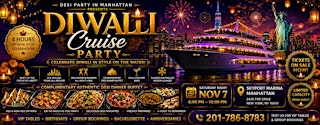 Diwali Cruise Party Desi Dinner Buffet  Saturday Night Nov 7
