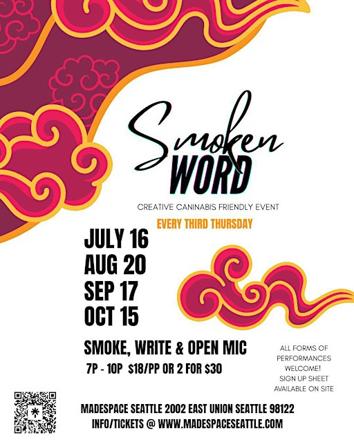 Smoken Word: 420 Friendly Open Mic & Writing Workshop Series