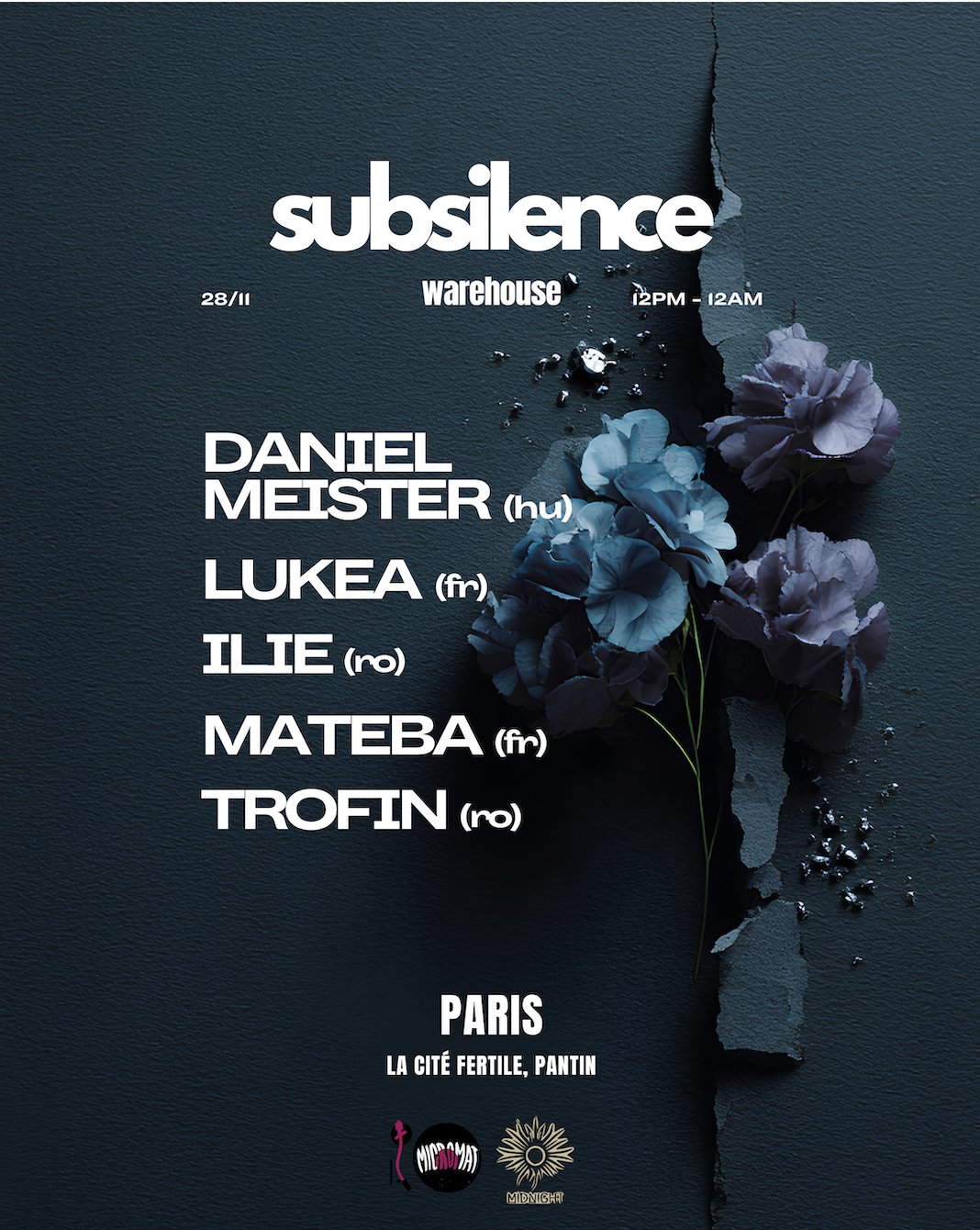 SUBSILENCE: warehouse with Daniel Meister,Lukea,Mateba,Trofin