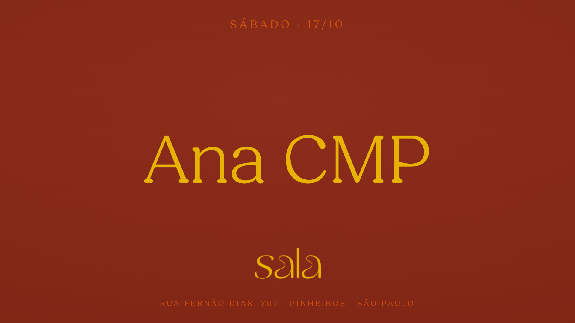 Sala recebe Ana CMP