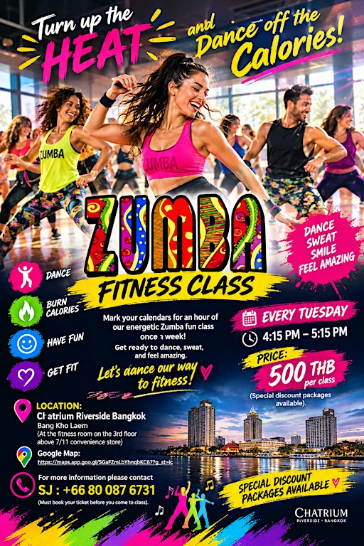 Zumba fitness at Chatrium