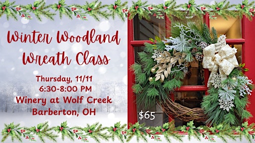 Winter Woodland Wreath Making Class