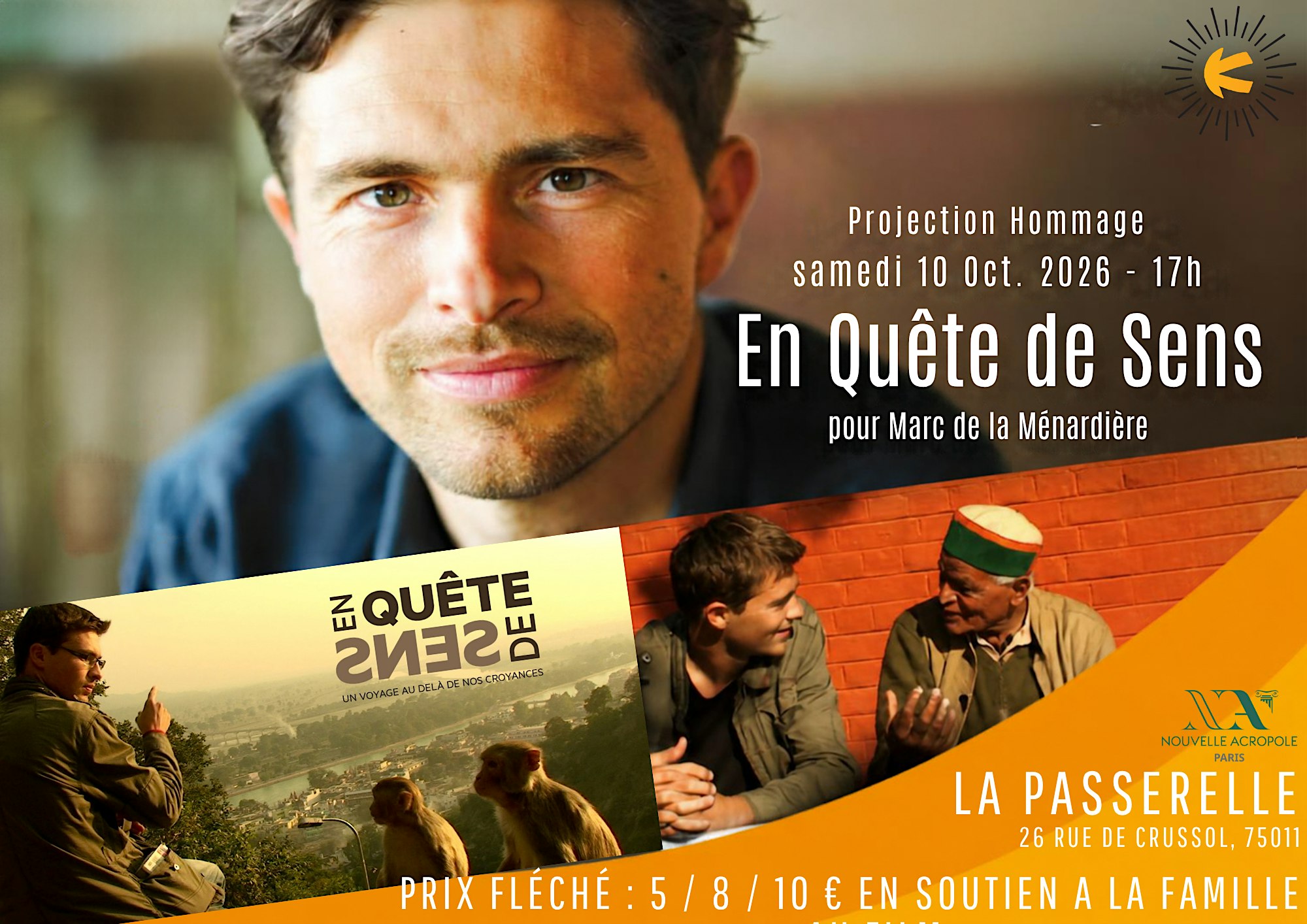 Projection & échanges : En Quête de Sens | Hommage à Marc de la Ménardière