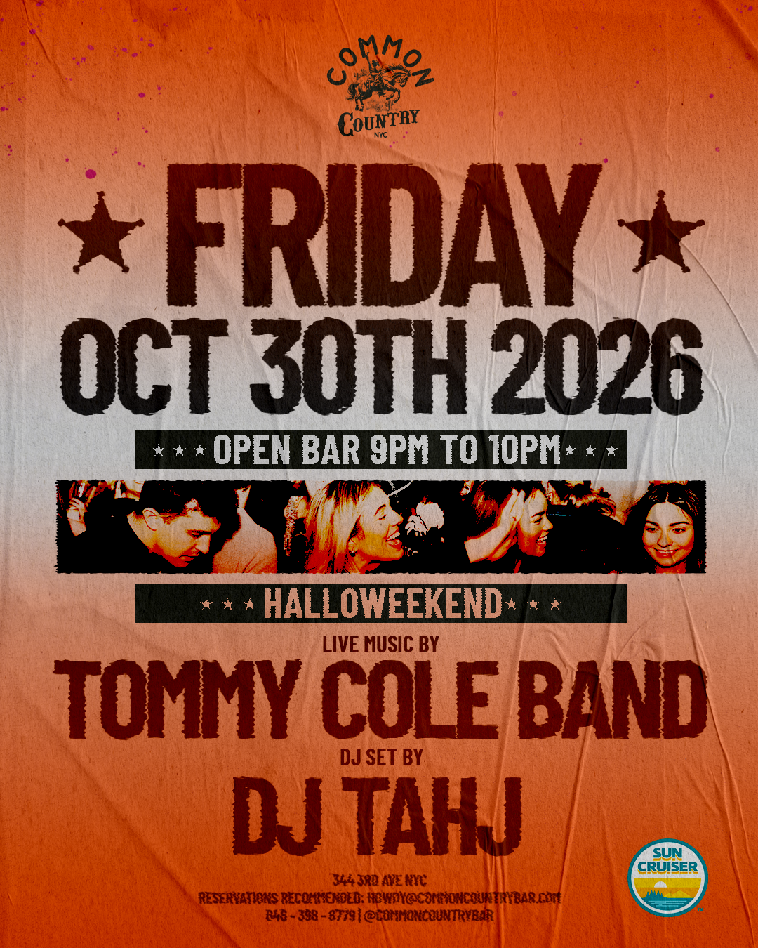 Halloweekend 10/30 @ Common Country