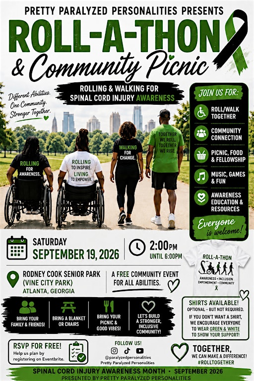 Roll-A-Thon & Community Picnic: Rolling & Walking for Spinal Cord Injury