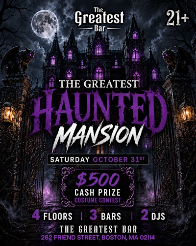 The Greatest Haunted Mansion at The Greatest Bar