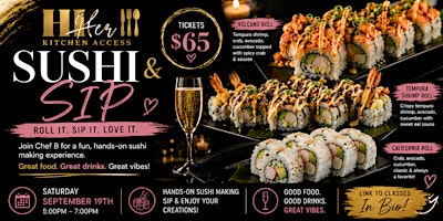 Sushi & Sip class
