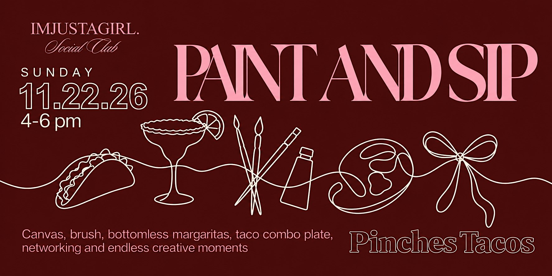 PAINT AND SIP | TACO & MARGARITA NIGHT