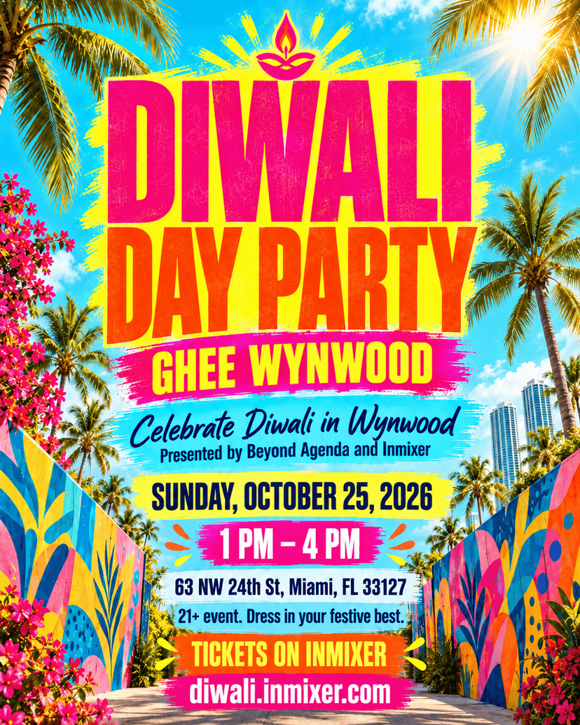 Diwali Day Party at Ghee Wynwood