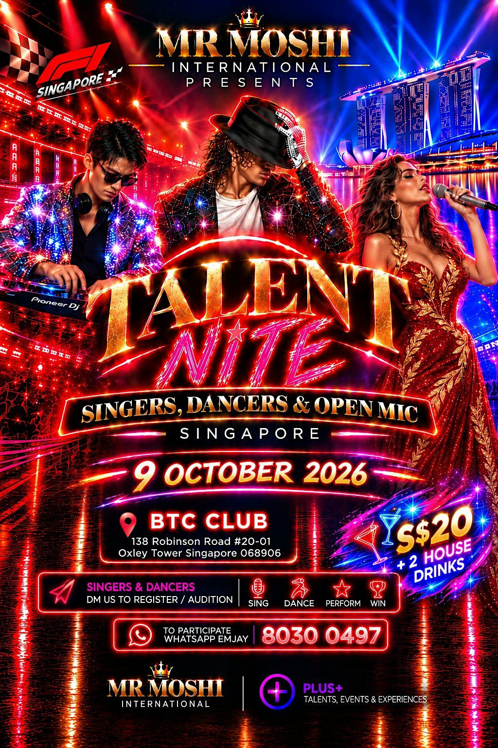 Talent Night : Singers, Dancers, Open Mic contest !