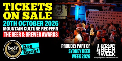 Beer & Brewer and Sydney Beer Week Awards Night 2026