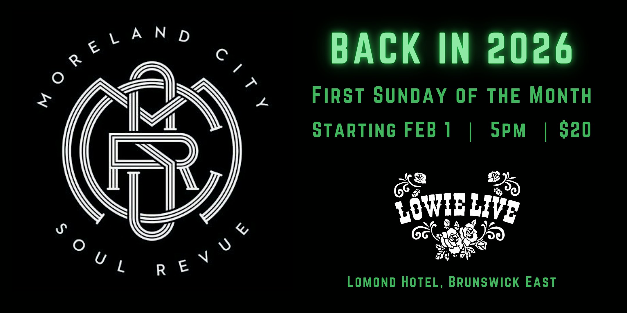 Moreland City Soul Revue Residency at The Lomond