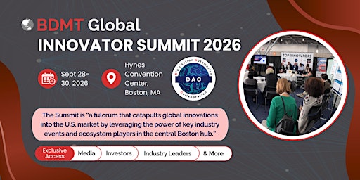 BDMT Global Innovator Summit 2026