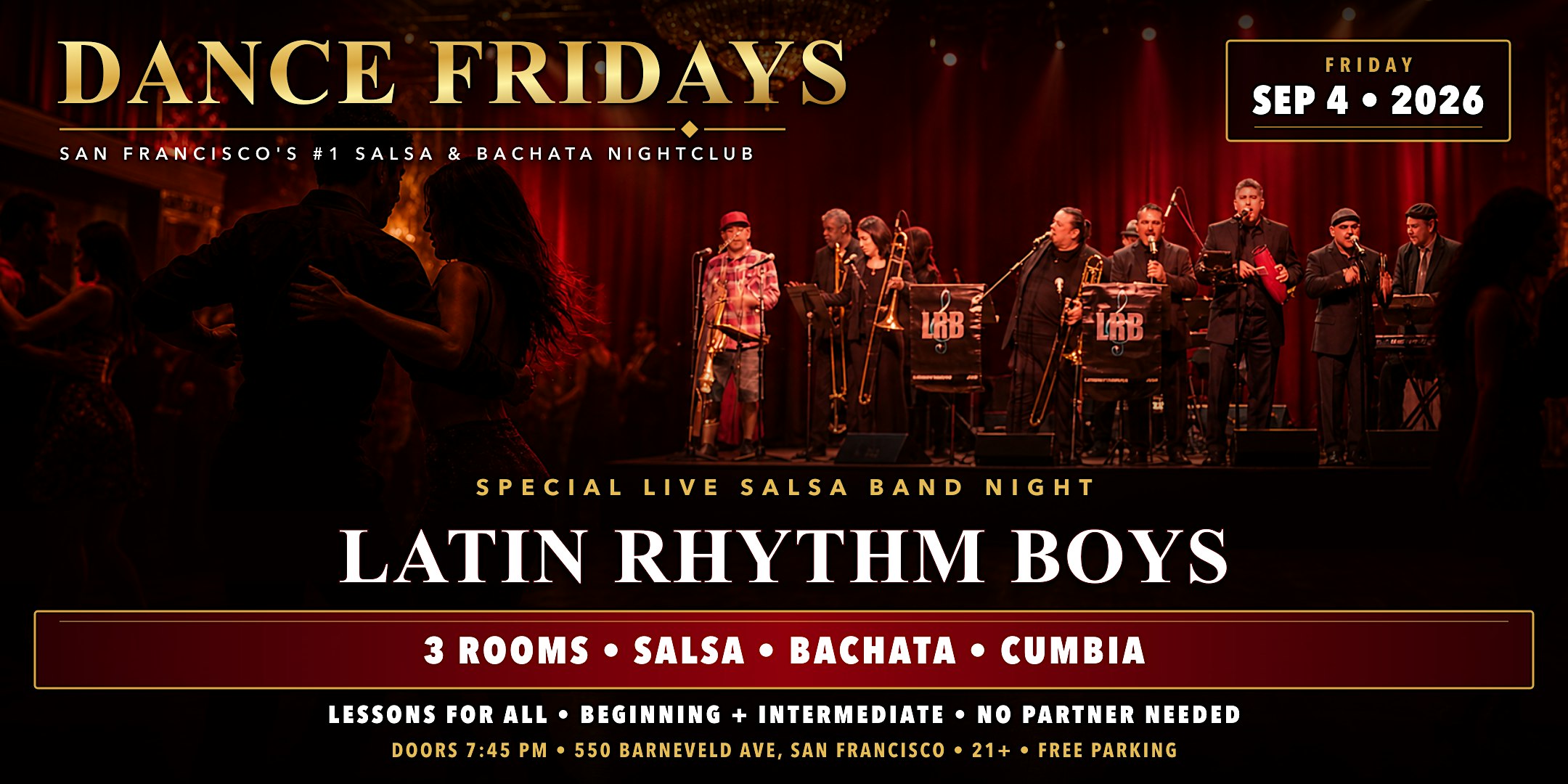 LIVE Salsa Band, Bachata + Dance Lessons | San Francisco's #1 Dance Club
