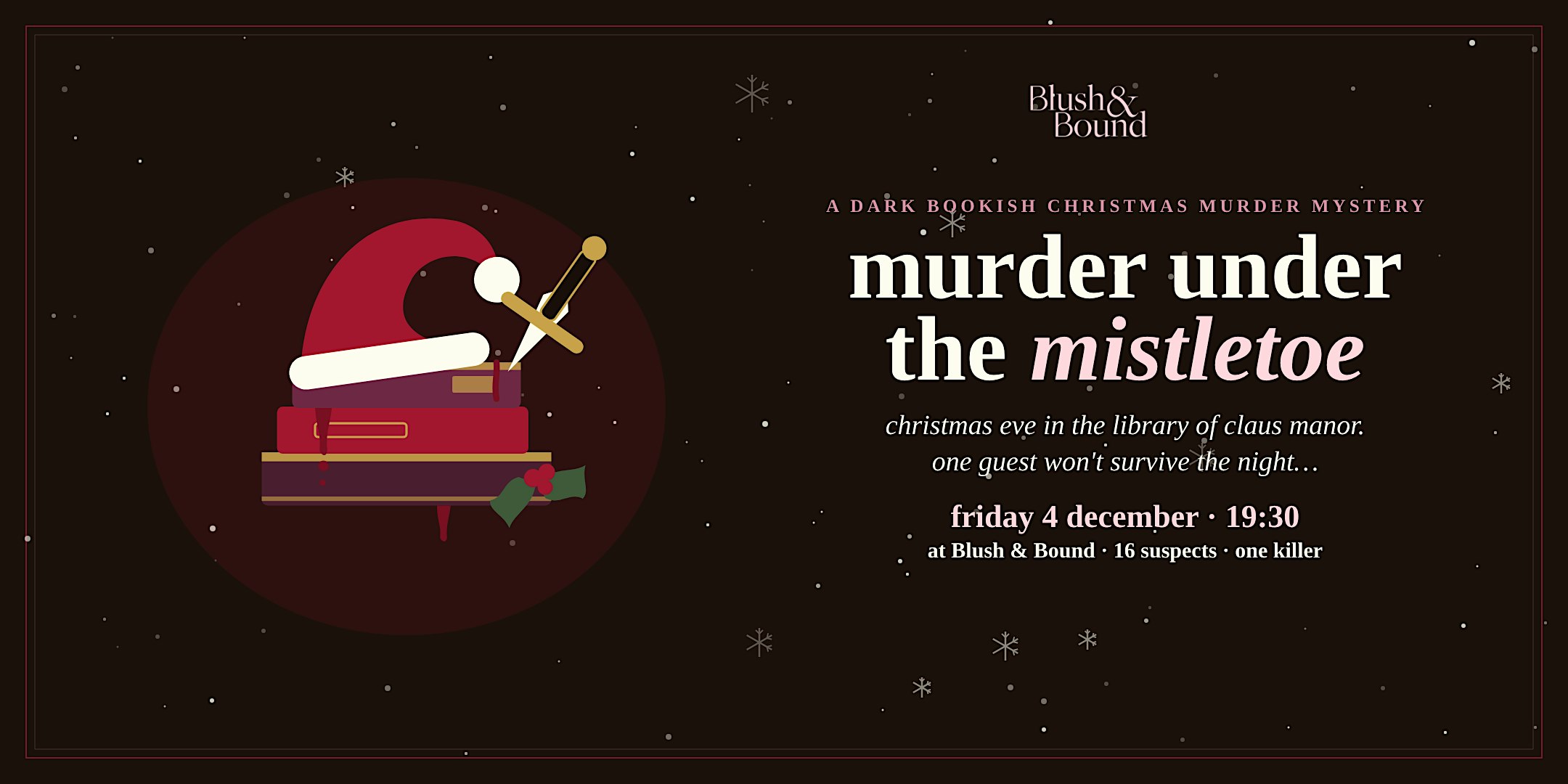 Murder Under the Mistletoe · A Dark Bookish Christmas Murder Mystery
