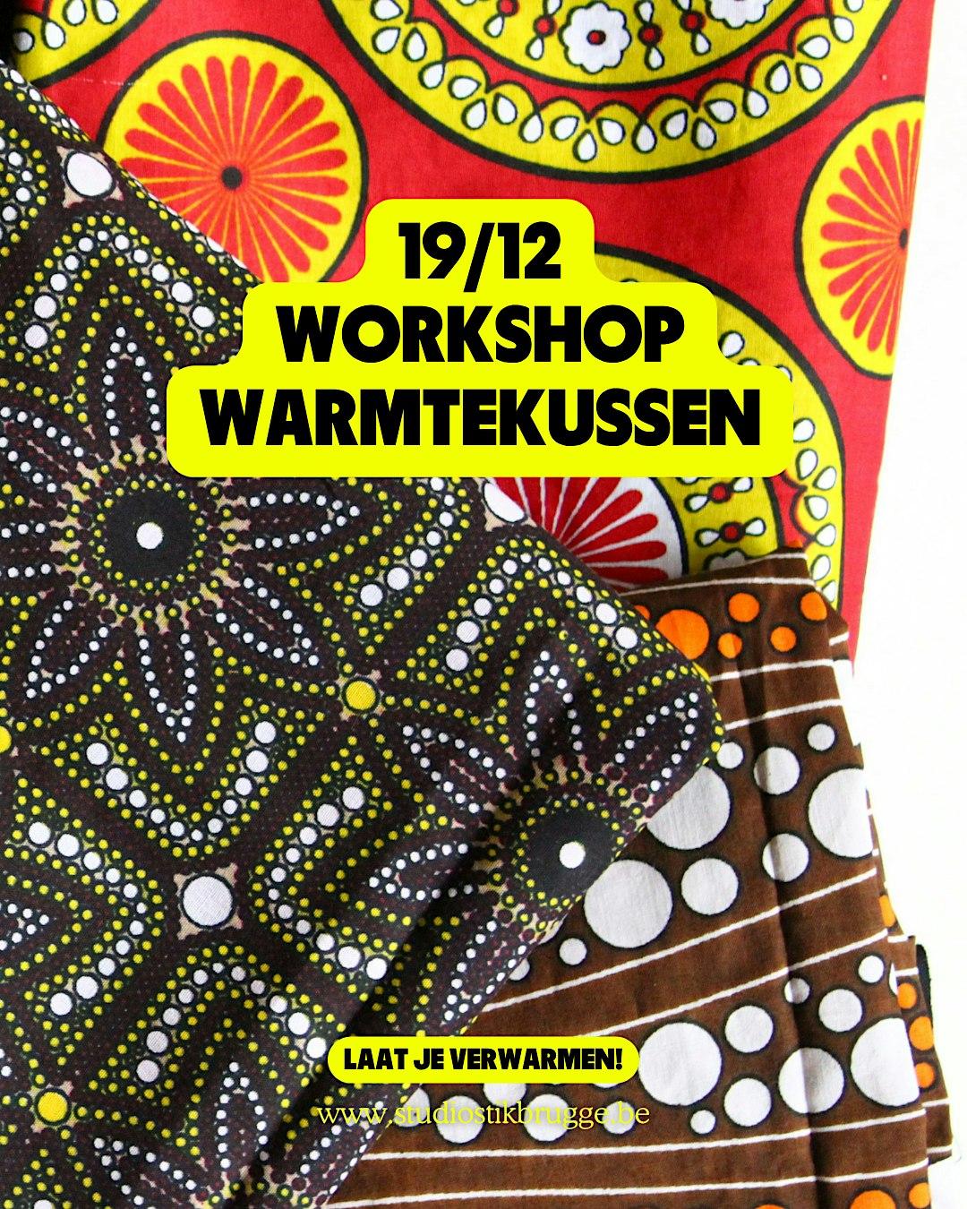 Studio Stik: Workshop warmtekussen met reststoffen
