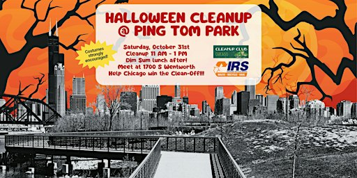 Halloween Cleanup at Ping Tom Park + Lunch!