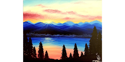 Mountaintop Glow - Paint and Sip in Denver | Classpop!™