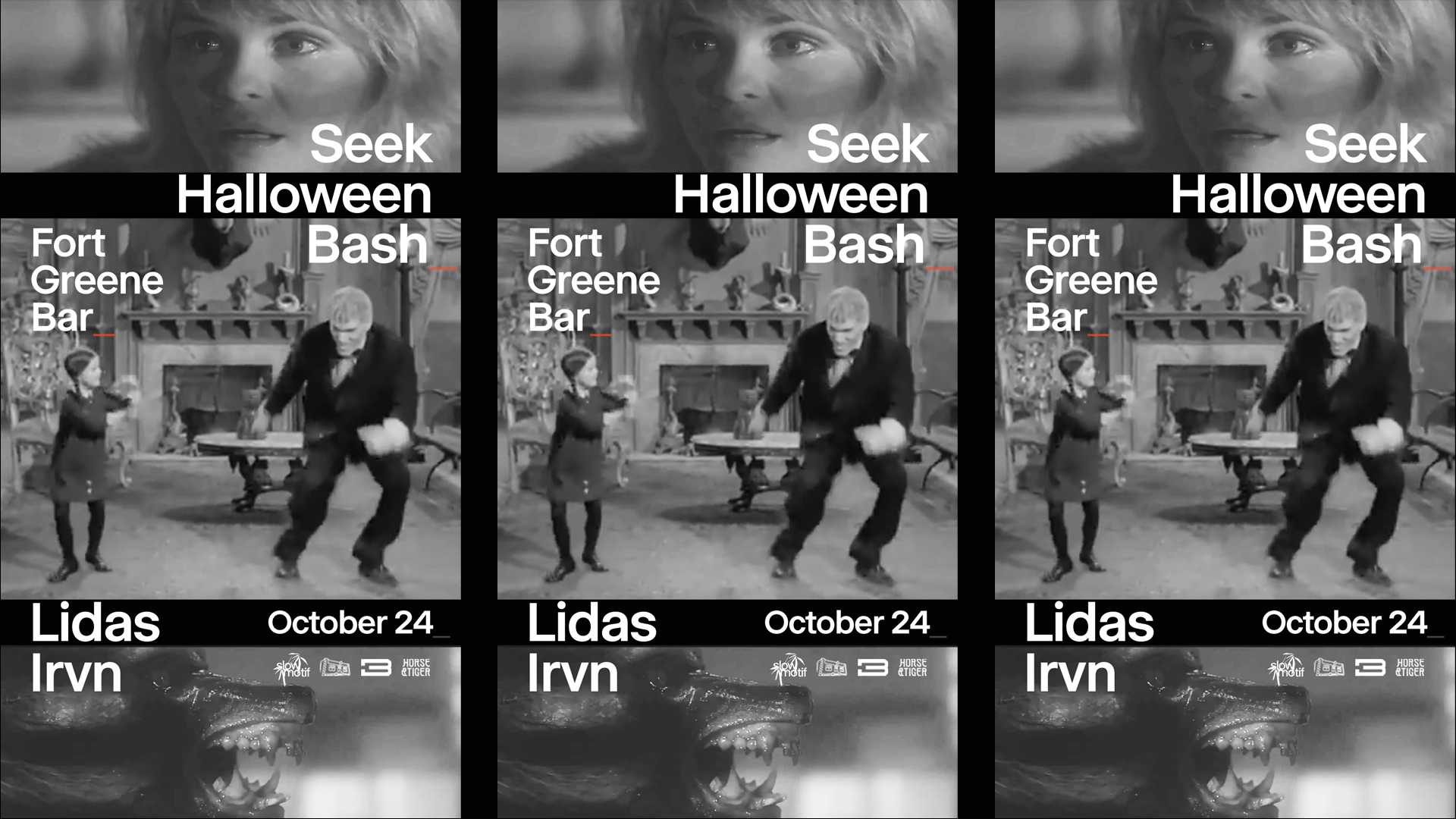 Slowmotif presents Seek Halloween Bash \\\ Lidas, Irvn