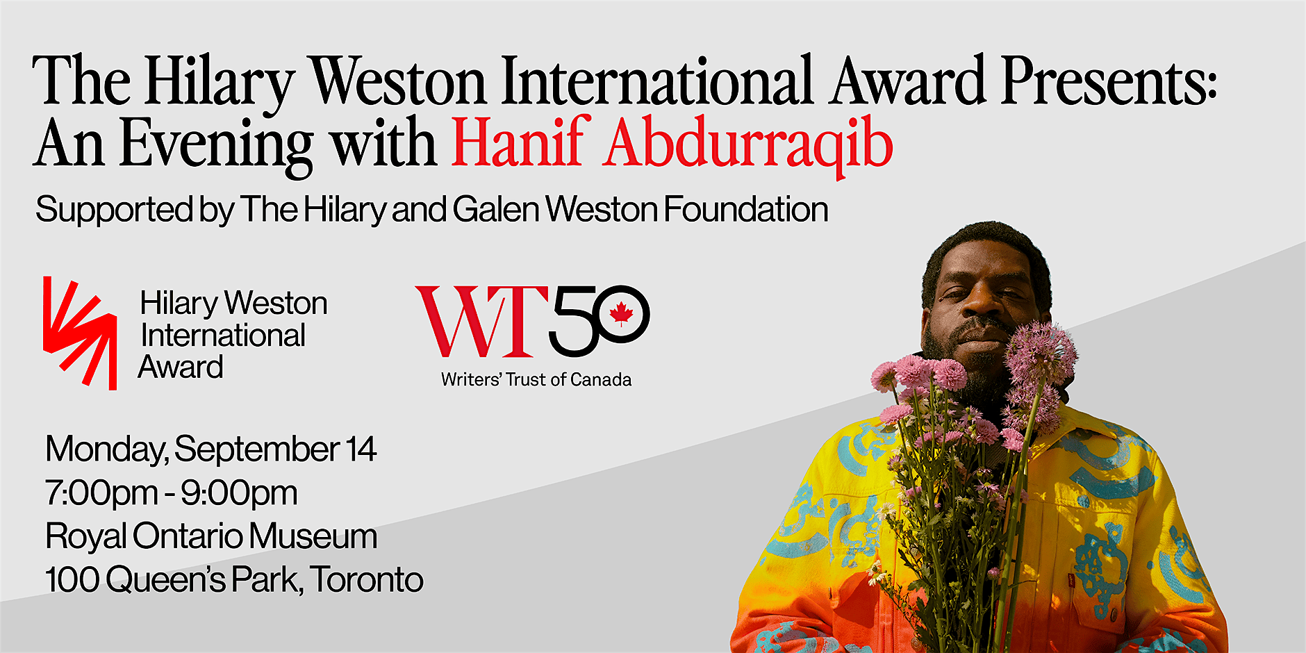 The Hilary Weston International Award: An Evening with Hanif Abdurraqib