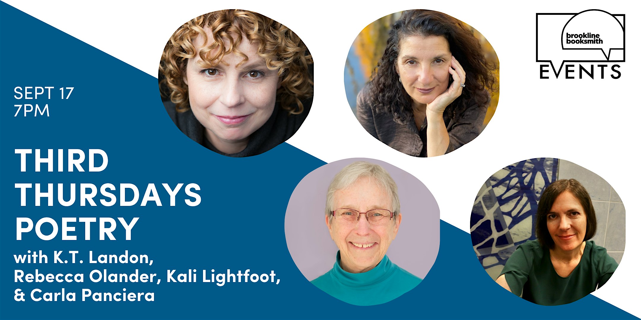 3rd Thurs Poetry: Rebecca Olander/Kali Lightfoot/Carla Panciera/K.T. Landon