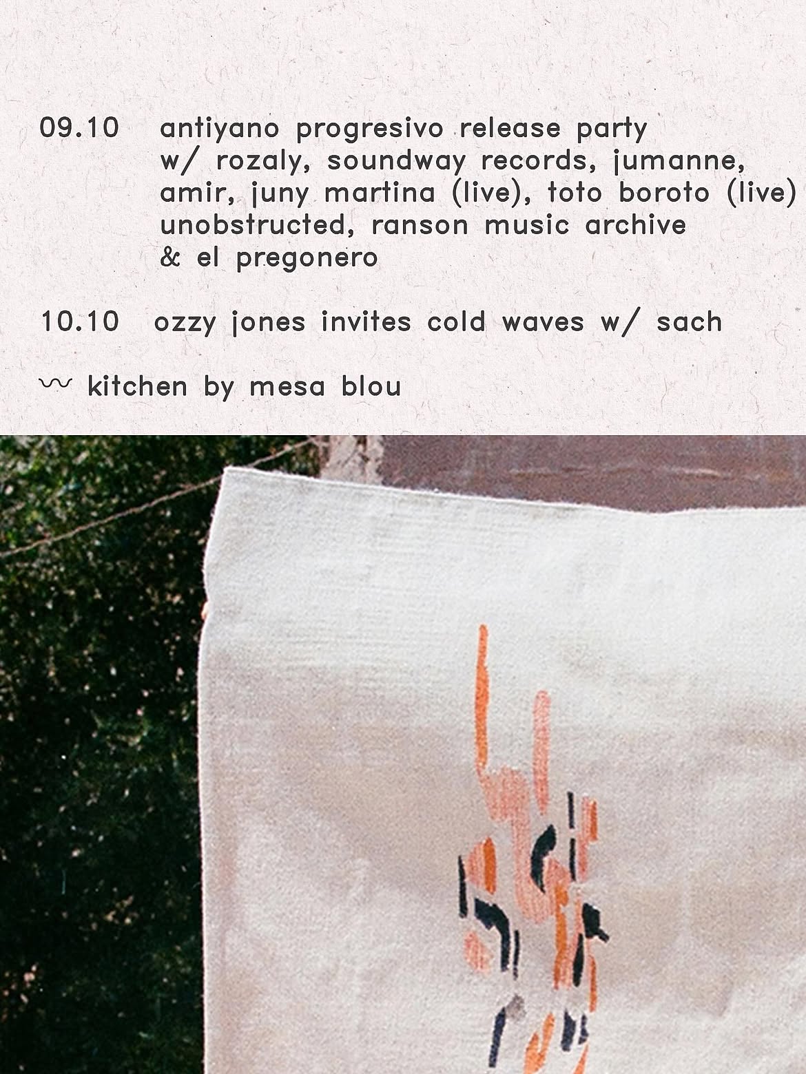 antiyano progresivo release party w/ rozaly, soundway records, jumanne, amir & more