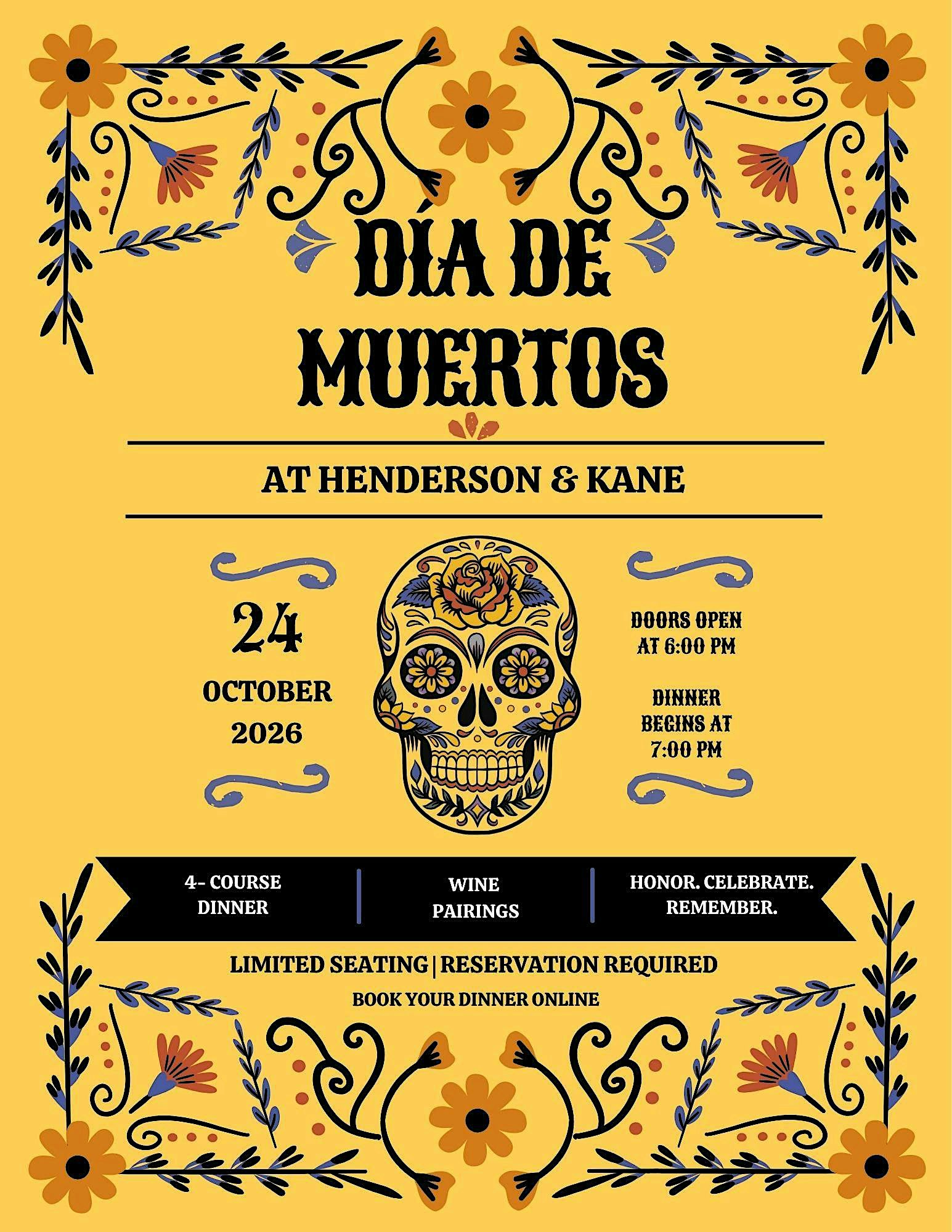 Dia de los Muertos Dinner