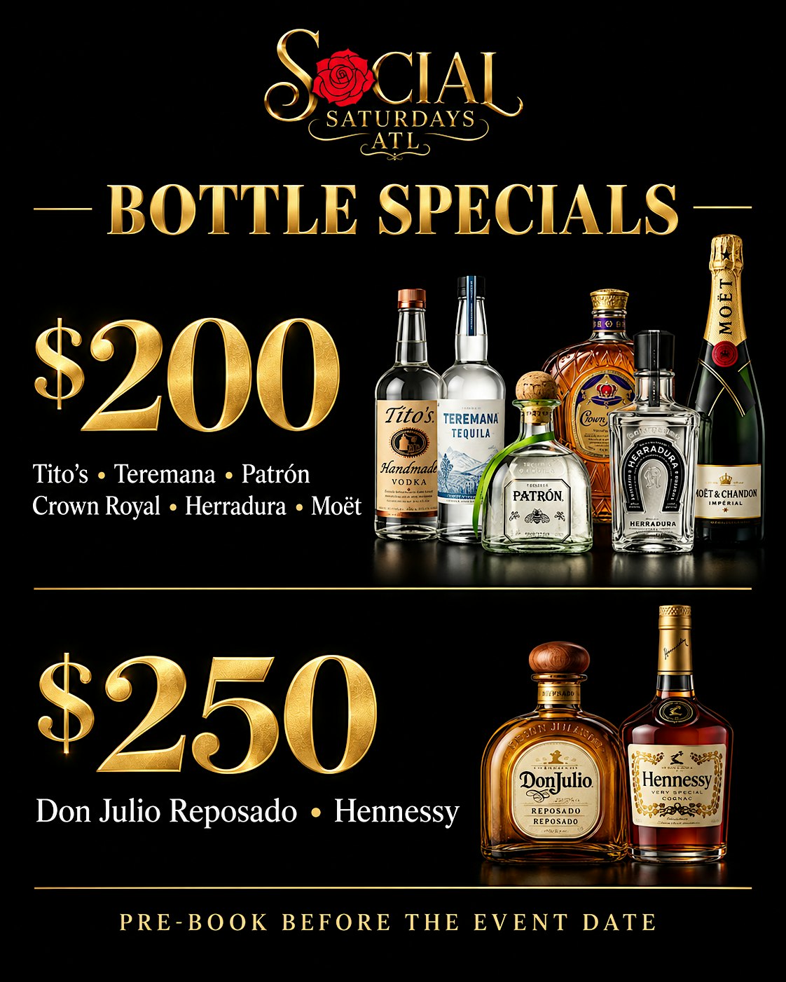 SOCIAL SATURDAYS “ROSE BAR ATL.” Complimentary drinks & Entry