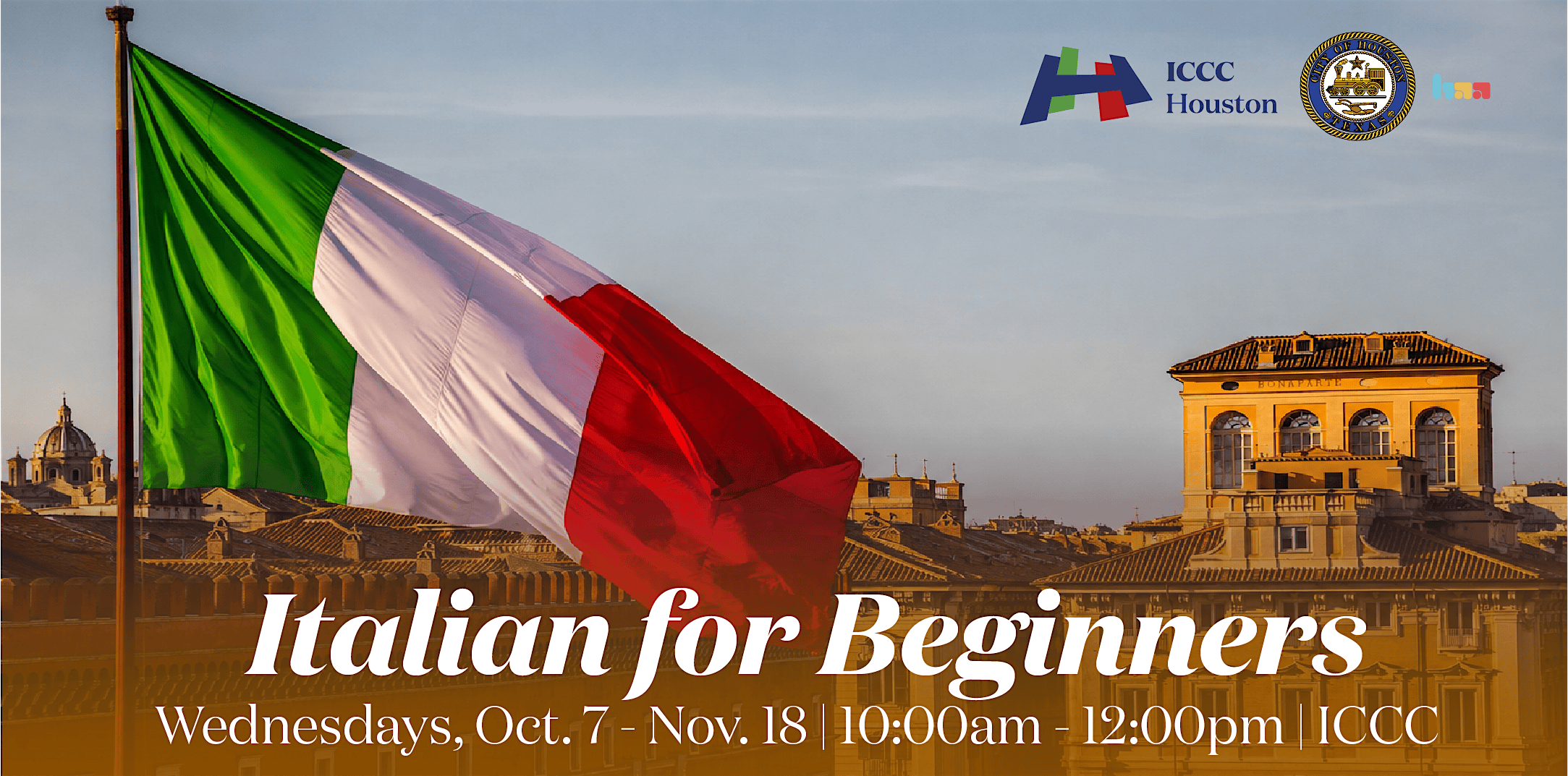 Italian Language Class for Beginners - A1S1 (ICCC)