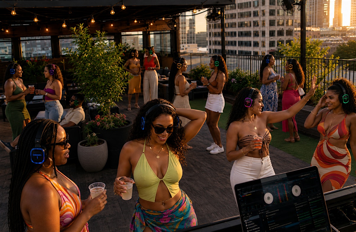 Austin Rooftop Silent Party: Labor Day Weekend