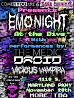 Emo Night at The Dive.  Feat The Medic Droid