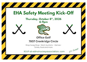 Edina Hockey Association Safety Meeting Kick-off