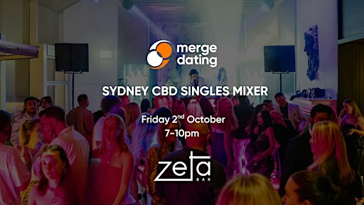 Sydney CBD | Singles Mixer | Zeta Bar | Friday 2nd October | 35-45