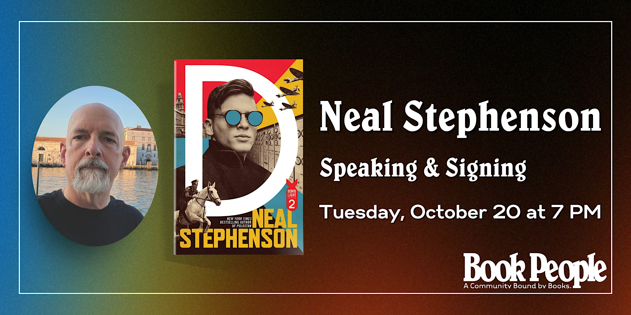 BookPeople Presents: Neal Stephenson - D: Heavy Water