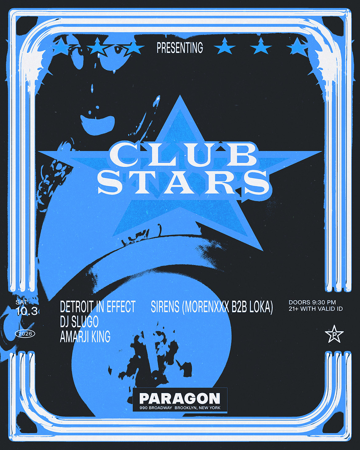 Club Stars: Detroit In Effect, DJ Slugo, Amarji King + Sirens(MORENXXX b2b Loka)