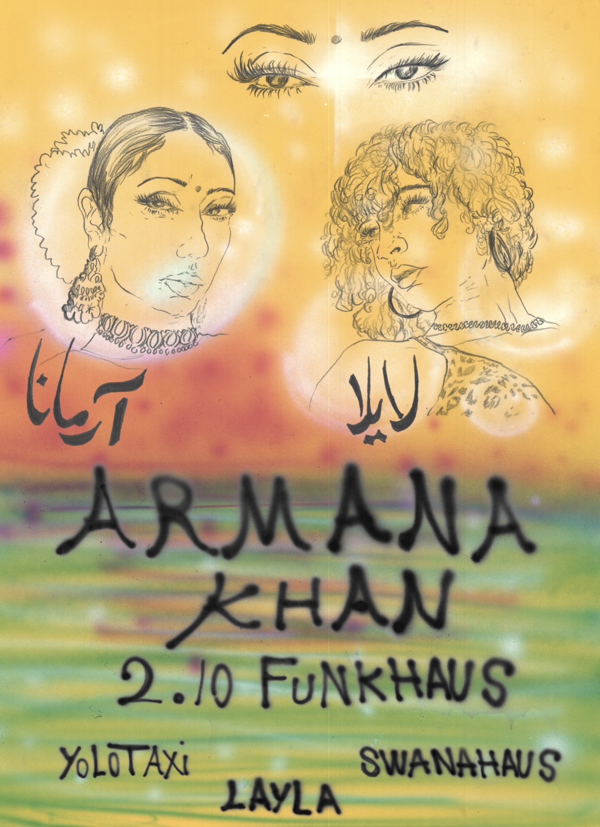 Armana Khan with Yolo Taxi & swanahaus