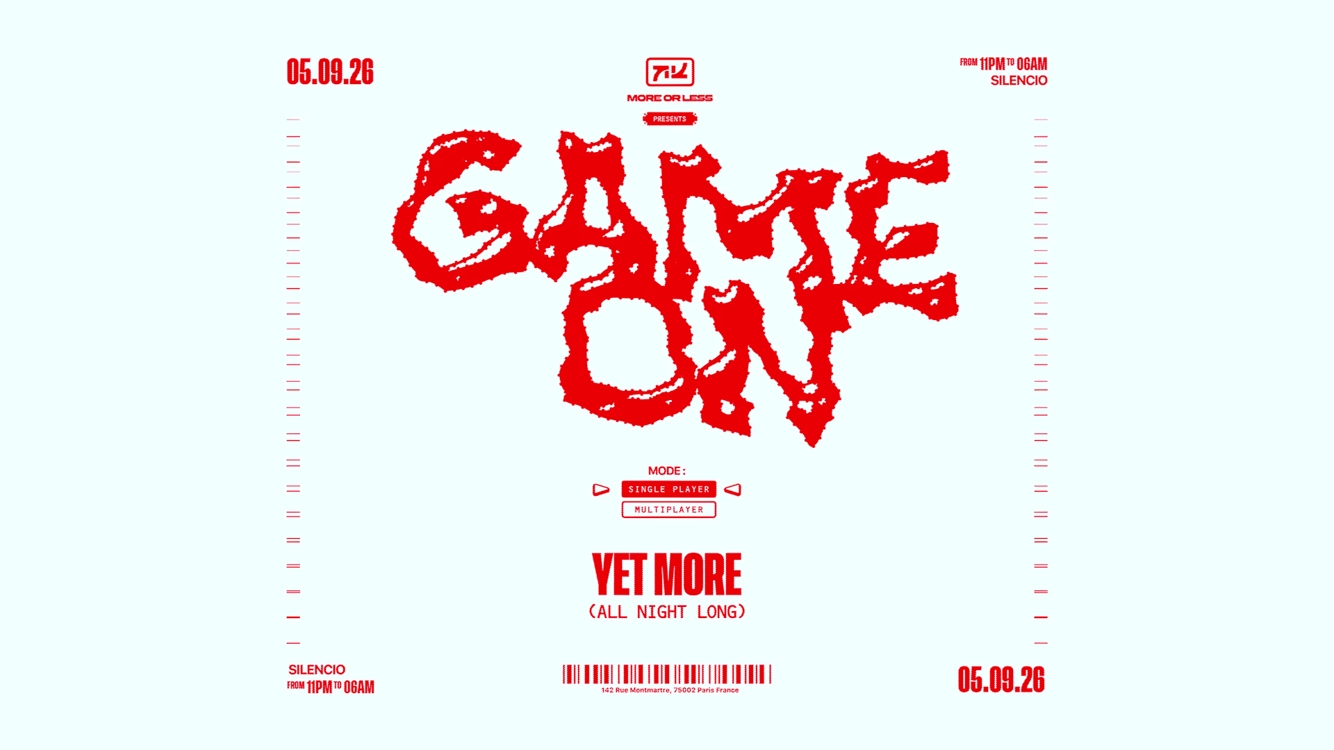 More Or Less: Yet More (All Night Long)