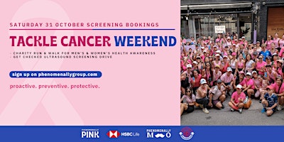 Tackle Cancer Weekend: Get Checked @ Kennedy Town - Saturday 31 October