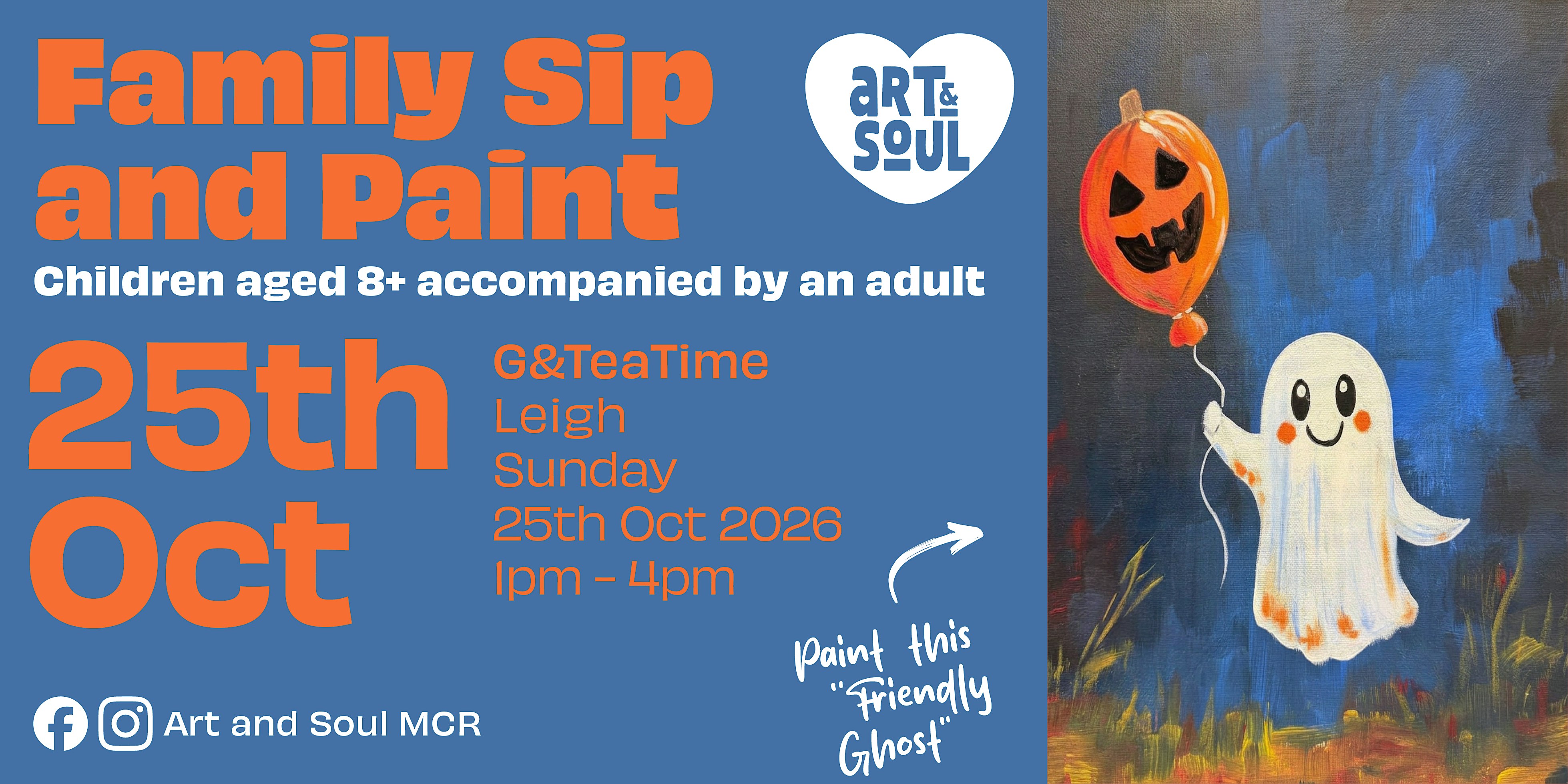 Family Sip and Paint Event at G&TeaTime, Leigh