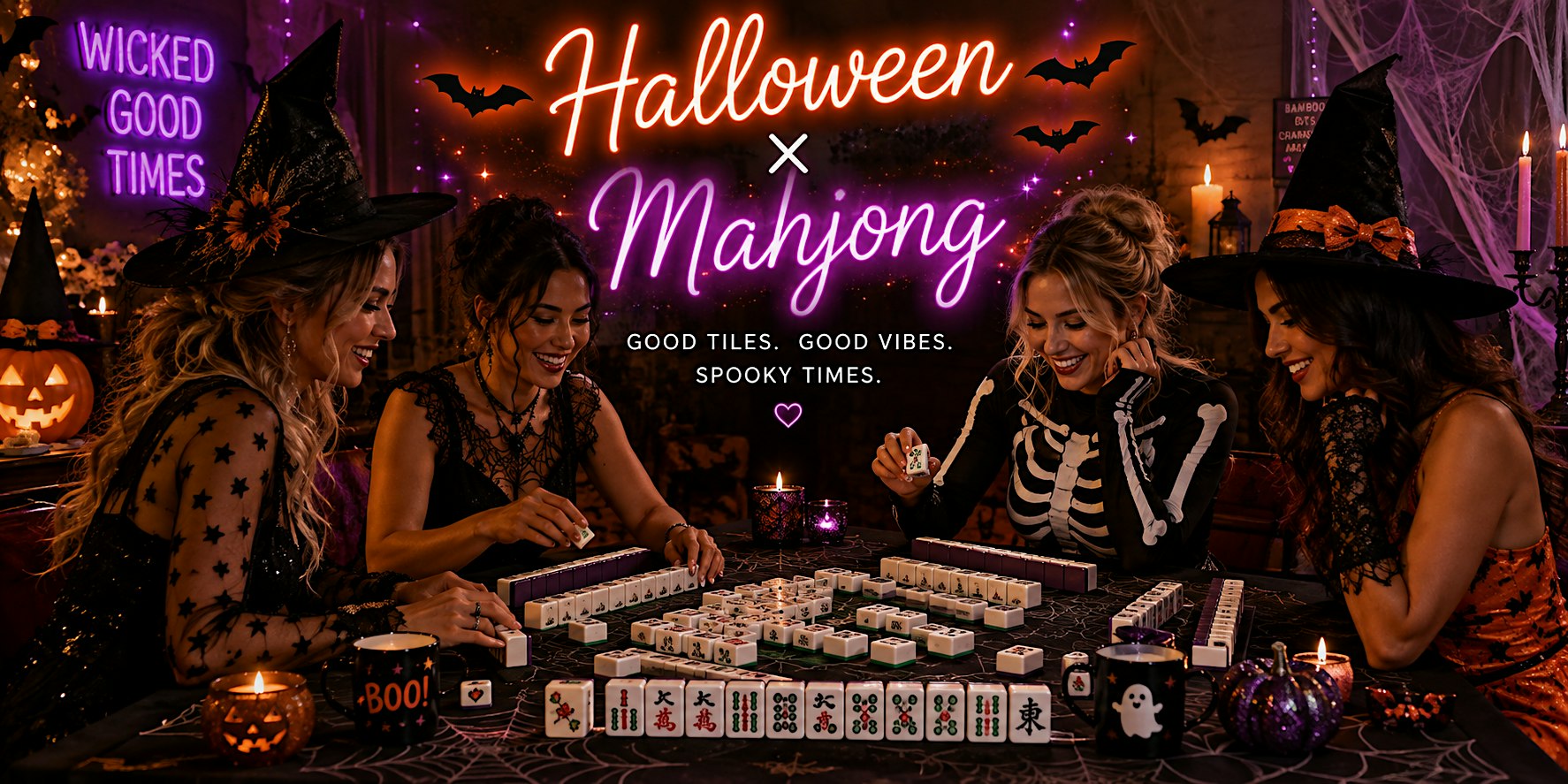 Mahjong lesson and Open Play (Halloween event)