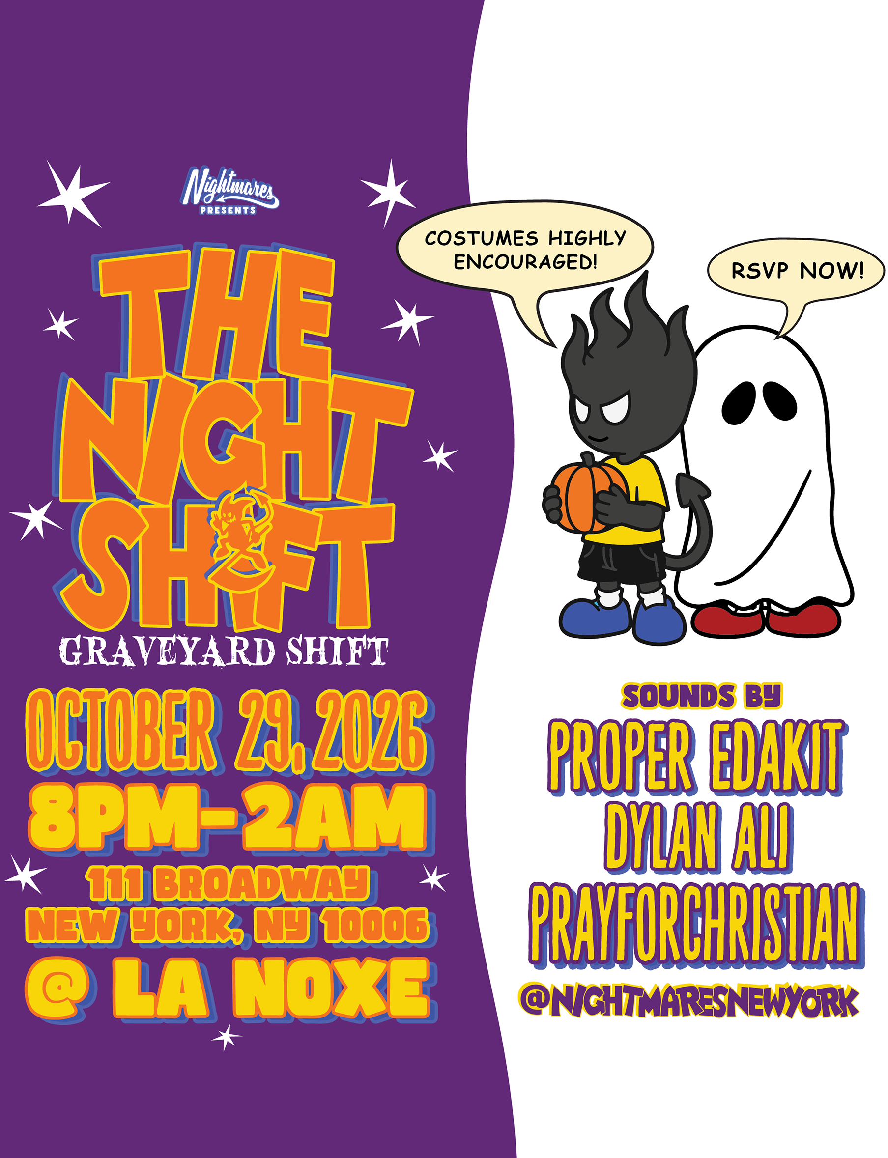 The Night Shift (HALLOWEEN) @ La Noxe (10.29.26 - Financial District)