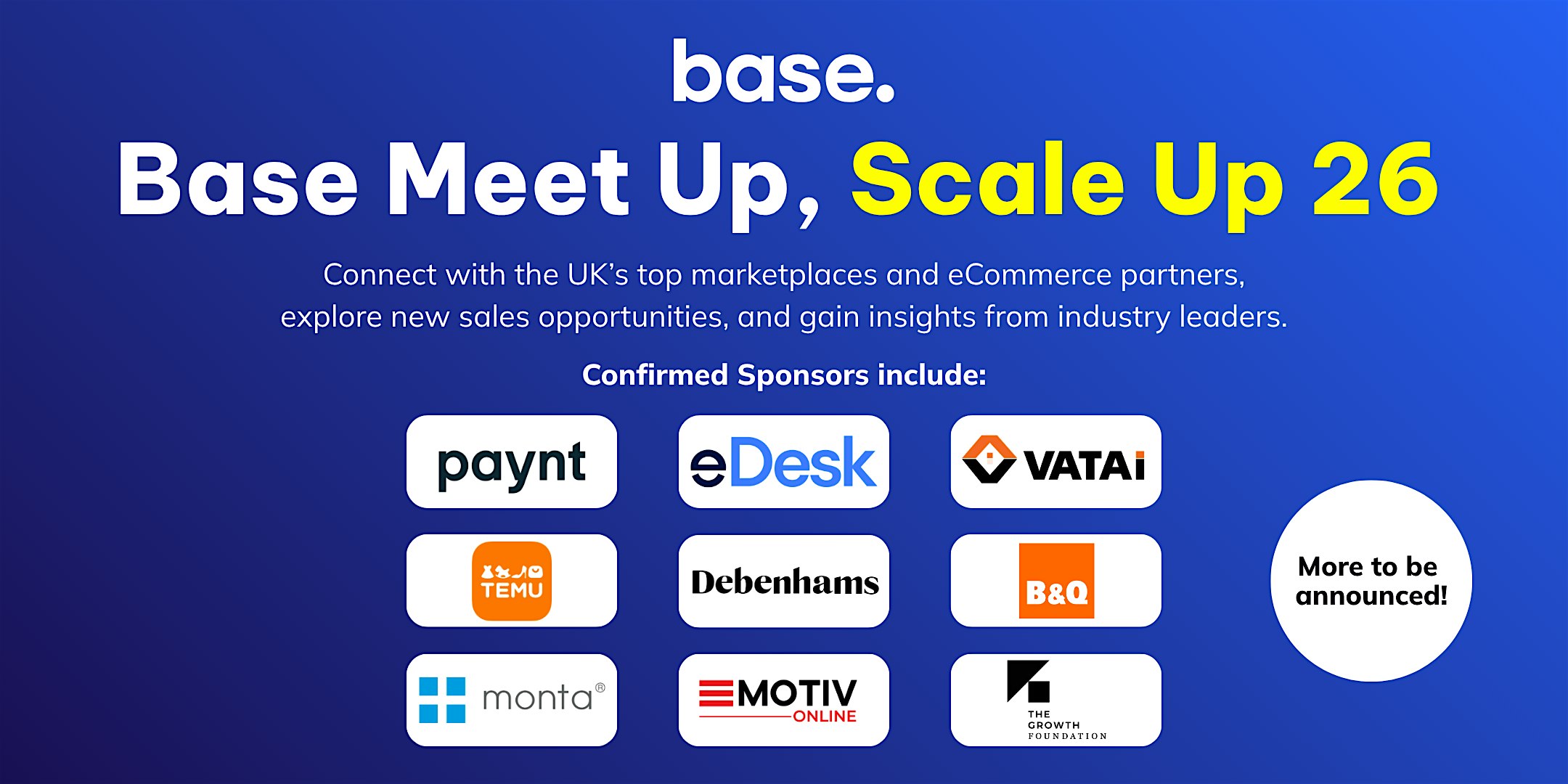 Base Meet Up, Scale Up 2026