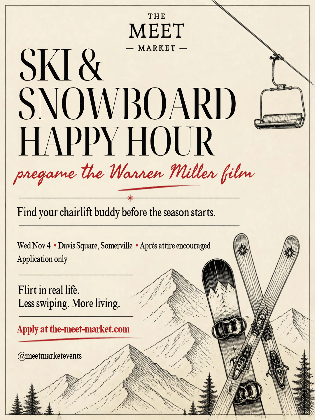 Meet Market: Warren Miller Pregame, Skiers & Snowboarders